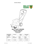 Billy Goat GZ401H Brush Cutter User Manual