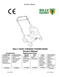 Billy Goat CR550HC Blower User Manual