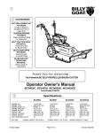 Billy Goat BC2402IC, BC2402H, BC2402HE, BC2402ICE Brush Cutter User Manual