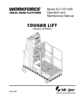Bil-Jax Cougar Lift Hydraulic Lift Platform Personal Lift User Manual