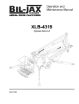 Bil-Jax AERIAL WORK PLATFORMS Hydraulic Boom Lift Personal Lift User Manual