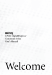 BenQ CP120 Projector User Manual