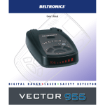 Beltronics Vector 955 Radar Detector User Manual