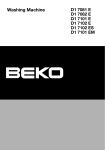 Beko D1 5102 B Washer User Manual