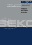 Beko CFD640B Refrigerator User Manual