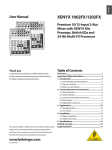 Behringer 1202FX Music Mixer User Manual