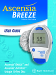 Bayer HealthCare Ascensia BREEZE and Ascensia AUTODISCTM Unique 10