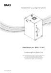 Baxi Potterton BBU 15 HE Boiler User Manual