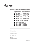 Barker Manufacturing BMD-48 Water Dispenser User Manual