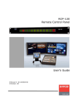 Barco RCP-120 Universal Remote User Manual