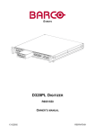 Barco D320PL Graphics Tablet User Manual