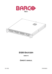 Barco D320 Graphics Tablet User Manual