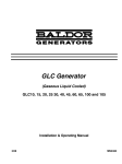Baldor GLC105 Portable Generator User Manual