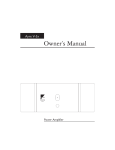 Ayre Acoustics V-5x Stereo Amplifier User Manual