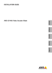 Axis Communications AXIS Q7406 Network Card User Manual