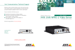 Axis Communications 250S Server User Manual