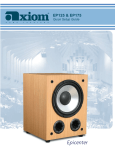 Axiom Audio EP125 Speaker User Manual