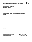 Avaya Octel 200 Server User Manual