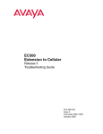 Avaya EC500 Telephone User Manual