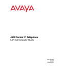 Avaya 4600 IP Phone User Manual