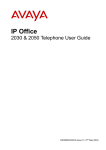 Avaya 16xx Telephone User Manual