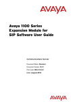 Avaya 1100 Series IP Phone User Manual