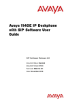 Avaya 1040E IP Phone User Manual