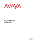Avaya 1020 Conference Phone User Manual