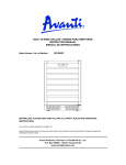 Avanti WC4800C Refrigerator User Manual