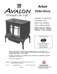 Avalon Stoves Arbor PS Stove User Manual