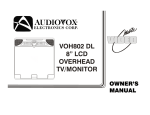 Audiovox VOH802 Computer Monitor User Manual