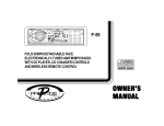 Audiovox P-99 Stereo System User Manual