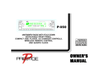 Audiovox P-950 Stereo System User Manual