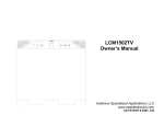 Audiovox LCM1502TV TV DVD Combo User Manual