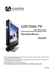 Audiovox FPE3207 Flat Panel Television User Manual