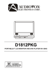 Audiovox D1812PKG Flat Panel Television User Manual