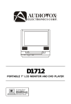 Audiovox D1712 DVD Player User Manual