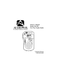Audiovox AXT240 Two-Way Radio User Manual