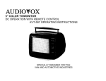 Audiovox AVT-597 Car Stereo System User Manual