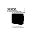 Audiovox AVT 1498 CRT Television User Manual