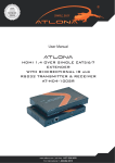 Atlona AT-HD4-100SR Satellite Radio User Manual