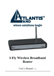 Atlantis Land 899 A02-WR-54G ME01 Network Router User Manual