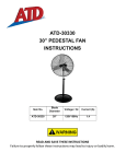 ATD Tools ATD-30330 Fan User Manual