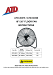 ATD Tools atd-30318 Fan User Manual