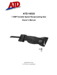 ATD Tools ATD-10535 Cordless Saw User Manual
