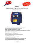 ATD Tools ADT-5921 Automobile Battery Charger User Manual