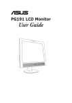 Asus PG191 Computer Monitor User Manual