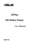 Asus HDP-R1 Portable Multimedia Player User Manual