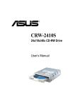 Asus CRW-2410S Network Card User Manual