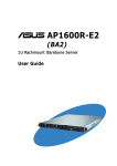 Asus AP1600R-E2 Server User Manual